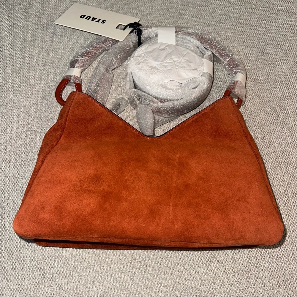 STAUD Suede Valerie Bag - Auburn - Price Firm - Picture 9 of 16